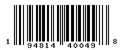 UPC barcode number 194814400498