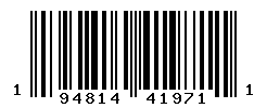 UPC barcode number 194814419711