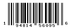 UPC barcode number 194814560956