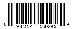 UPC barcode number 194814560994