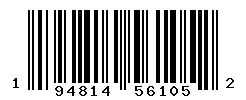 UPC barcode number 194814561052