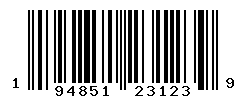 UPC barcode number 194851231239