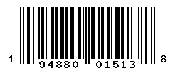 UPC barcode number 194880015138