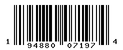 UPC barcode number 194880071974