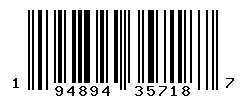 UPC barcode number 194894357187
