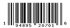 UPC barcode number 194895207016