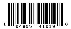 UPC barcode number 194895419198