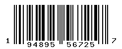 UPC barcode number 194895567257