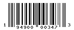 UPC barcode number 194900003473