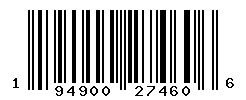 UPC barcode number 194900274606