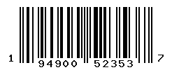 UPC barcode number 194900523537