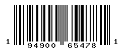 upc 194900654781 barcode image