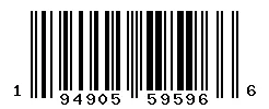 UPC 194905595966 barcode image