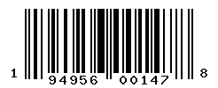 UPC barcode number 194956001478