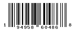 UPC barcode number 194958604868