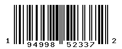 UPC barcode number 194998523372