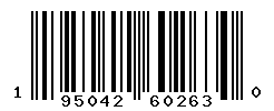 UPC barcode number 195042602630