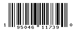 UPC barcode number 195046117390