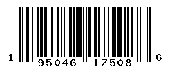 UPC barcode number 195046175086