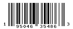 UPC barcode number 195046354863