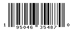 UPC barcode number 195046354870