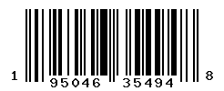 UPC barcode number 195046354948