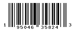 UPC barcode number 195046358243
