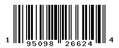 UPC barcode number 195098266244