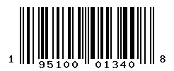 UPC barcode number 195100013408