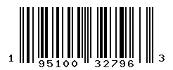 UPC 195100327963 barcode image