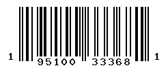 UPC barcode number 195100333681