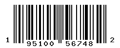 UPC barcode number 195100567482