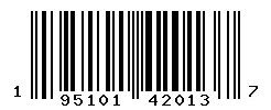 UPC barcode 195101420137
