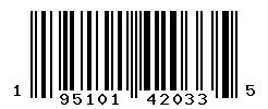 UPC barcode number 195101420335