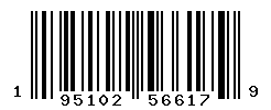 UPC barcode number 195102566179