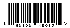 UPC barcode number 195105290125