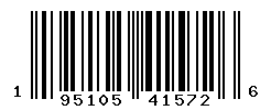 UPC barcode number 195105415726