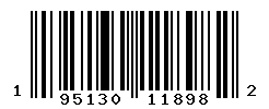 UPC barcode number 195130118982