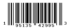 UPC barcode number 195135429953