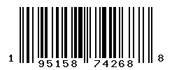 UPC barcode number 195158742688