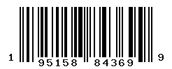 UPC barcode number 195158843699