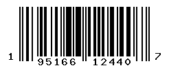 UPC barcode number 195166124407