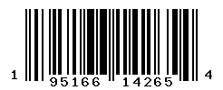 UPC barcode number 195166142654