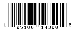 UPC barcode number 195166143965