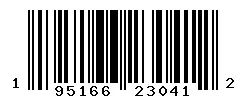 195166230412 barcode