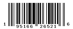 UPC barcode number 195166265216