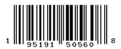 UPC barcode number 195191505608
