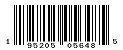 UPC barcode number 195205056485