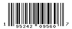 UPC barcode 195242095607