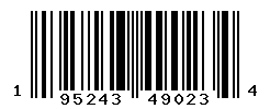 UPC barcode number 195243490234